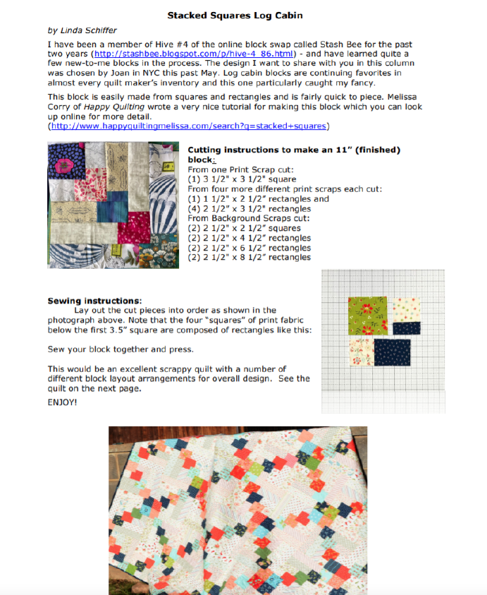 BLOCK OF MONTH INSTRUCTIONS
